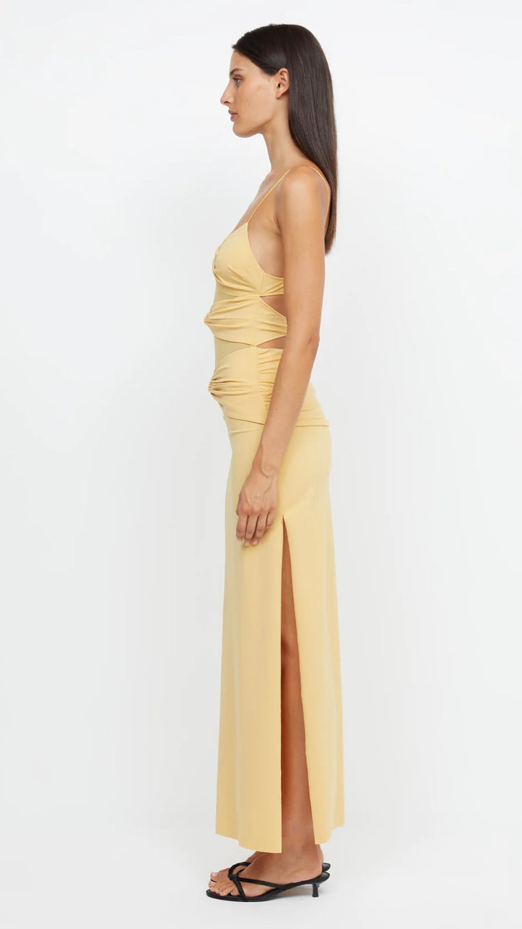 Bec + Bridge Montana Twist Maxi Dress - Straw: Size 6